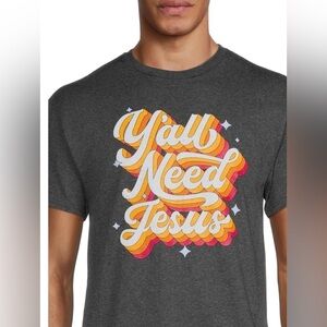 Y’all Retro Men's Graphic Tee with Short Sleeves